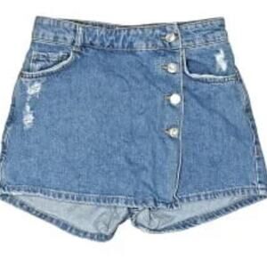 Zara medium mini denim skort